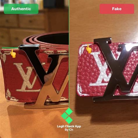 louis vuitton supreme belt fake